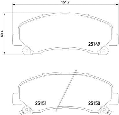 Brake Pad Set, disc brake PRIME LINE P34007