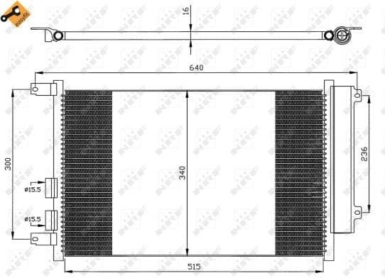 Condenser, air conditioning EASY FIT 35499 - image 2