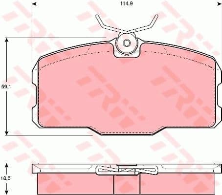 Brake Pad Set, disc brake GDB418