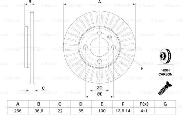 Brake Disc 0986479776 - image 6