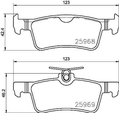 Brake Pad Set, disc brake PRIME LINE P61126