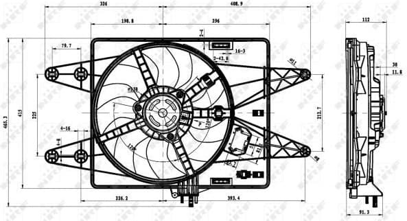 Fan, engine cooling 47430
