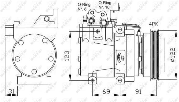 Compressor, air conditioning GENUINE 32200G