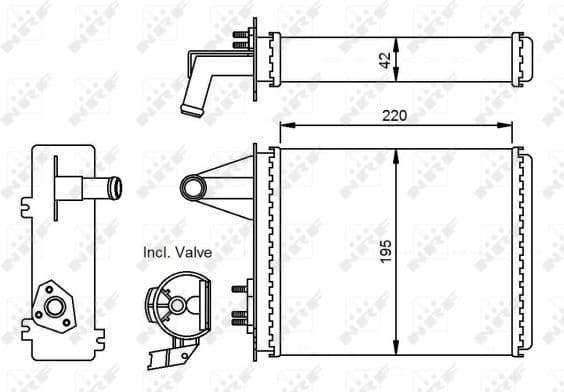 Heat Exchanger, interior heating 53556