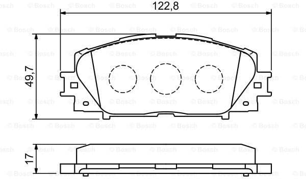 Brake Pad Set, disc brake 0986494198
