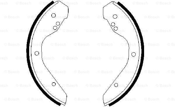 Brake Shoe Set 0986487386 - image 2
