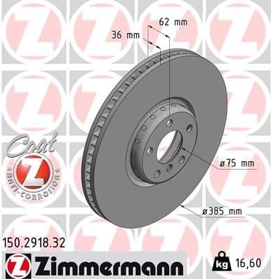 Brake Disc FORMULA F 150.2918.32