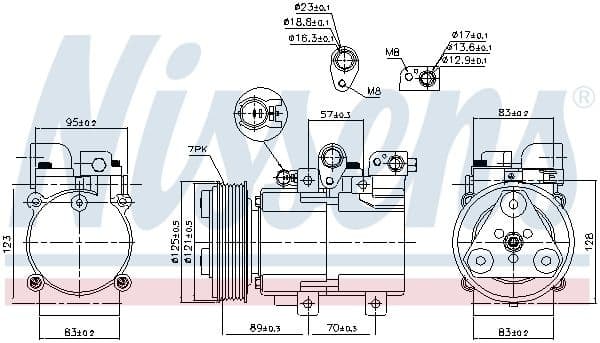 Compressor, air conditioning ** FIRST FIT ** 890136