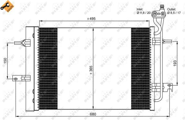 Condenser, air conditioning EASY FIT 350034 - image 2