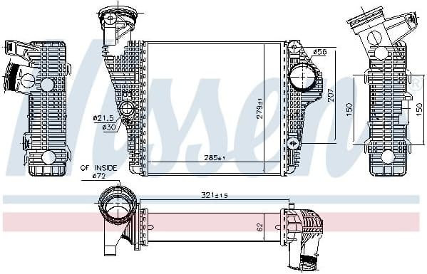Charge Air Cooler ** FIRST FIT ** 961435