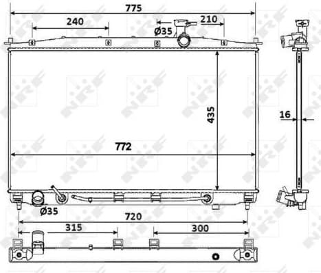 Radiator, engine cooling 53943 - image 2