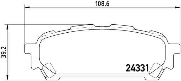 Brake Pad Set, disc brake PRIME LINE P78014