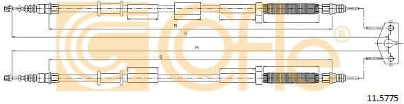 Cable Pull, parking brake 11.5775