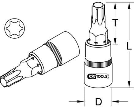 Socket Wrench Insert 911.1445 - image 2