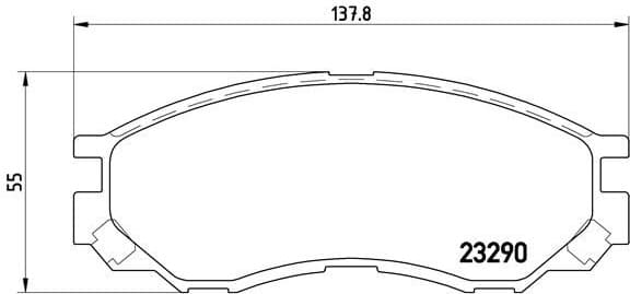 Brake Pad Set, disc brake PRIME LINE P54020