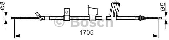 Cable Pull, parking brake 1987482339