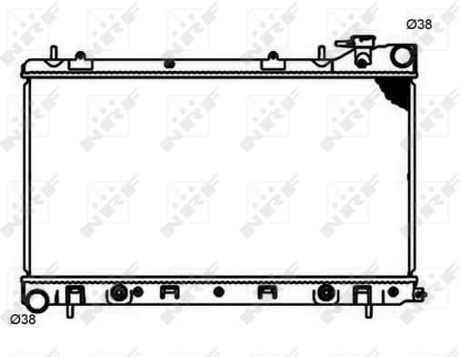Radiator, engine cooling 53597
