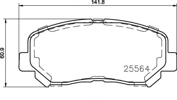 Brake Pad Set, disc brake PRIME LINE P37019
