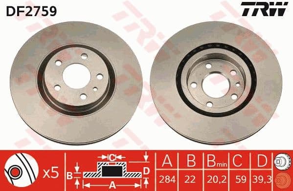 Brake Disc DF2759
