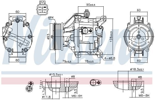 Compressor, air conditioning ** FIRST FIT ** 890036