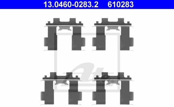 Accessory Kit, disc brake pad 13.0460-0283.2