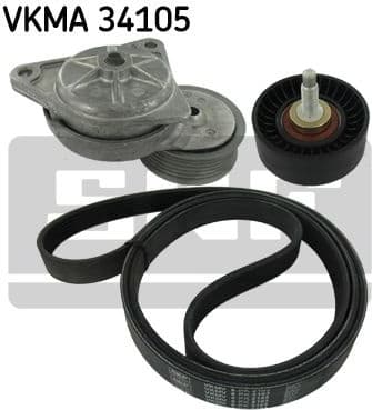 V-ribbed Belt Set VKMA 34105