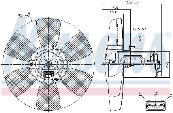 Fan, engine cooling 85679