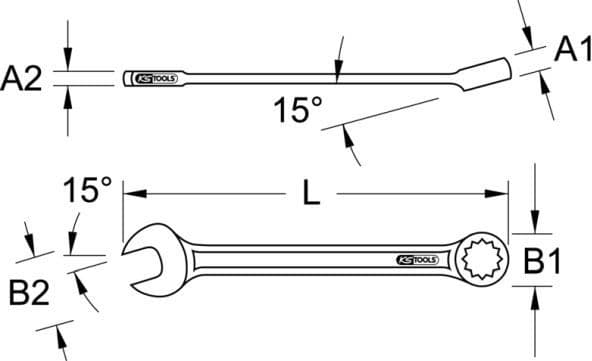 Ring-/Open End Spanner 517.0618 - image 5