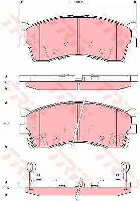 Brake Pad Set, disc brake COTEC GDB3285