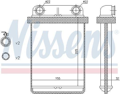 Heat Exchanger, interior heating 72671