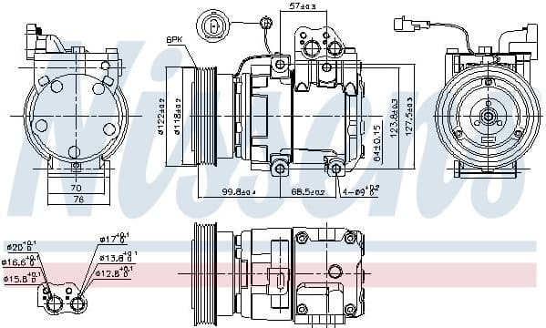 Compressor, air conditioning ** FIRST FIT ** 89265