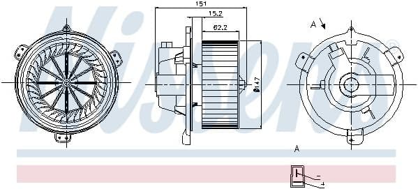 Interior Blower 87056