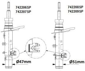 Shock Absorber 742208SP - image 2