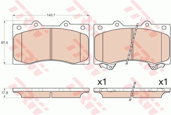 Brake Pad Set, disc brake GDB3560 - image 2