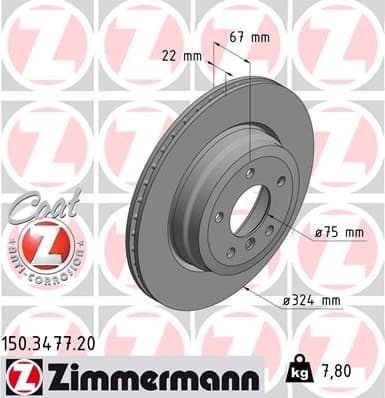 Brake Disc COAT Z 150.3477.20