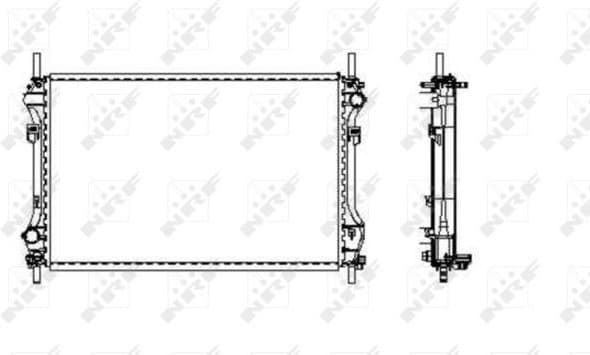 Radiator, engine cooling EASY FIT 509696
