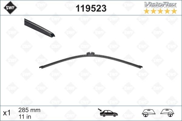Wiper Blade DAS ORIGINAL REAR 119523