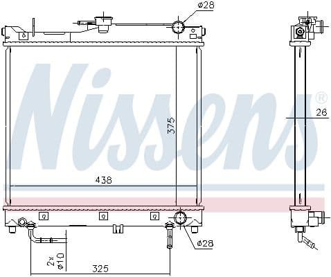 Radiator, engine cooling ** FIRST FIT ** 641753