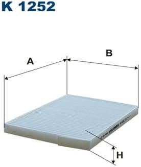 Filter, cabin air K1252