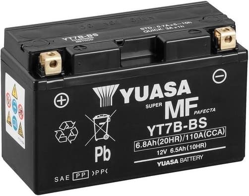 Starter Battery Maintenance Free YT7B-BS