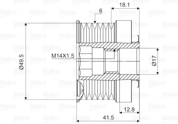 Alternator Freewheel Clutch VALEO NEW SPARE PART 588054 - image 2