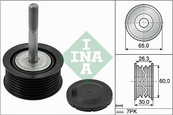 Deflection/Guide Pulley, V-ribbed belt 532079310