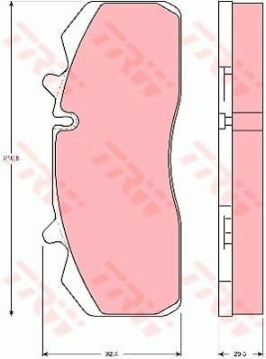 Brake Pad Set, disc brake GDB5083