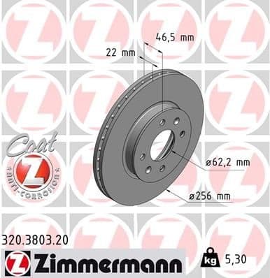 Brake Disc COAT Z 320.3803.20