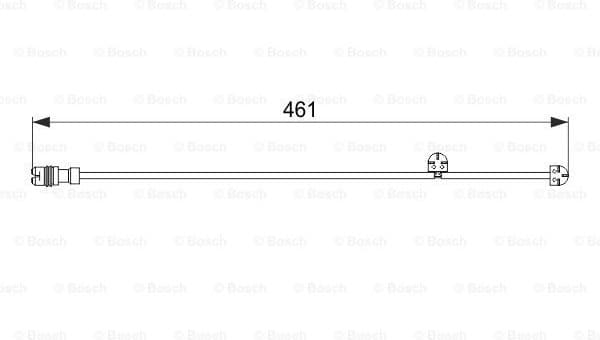 Warning Contact, brake pad wear 1987474558