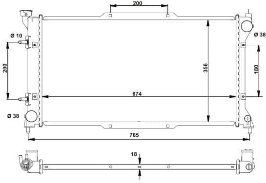 Radiator, engine cooling EASY FIT 53783 - image 2