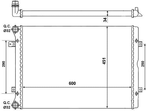 Radiator, engine cooling 53022 - image 2