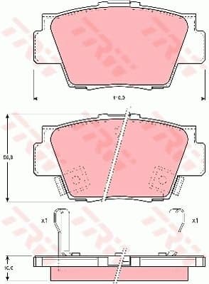 Brake Pad Set, disc brake GDB3039