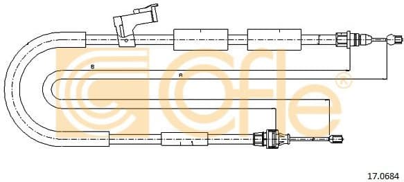 Cable Pull, parking brake 17.0684