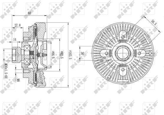 Clutch, radiator fan 49600 - image 2